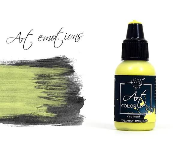 Pacific88 Art Color Краска для кисти Светлый грушево-зеленый (light pear green), 18 ml
