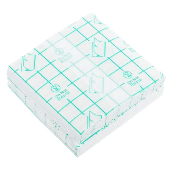 Набор из 100 одноразовых белых палитр для макияжа из пу пленки и бумаги для домашнего использования
