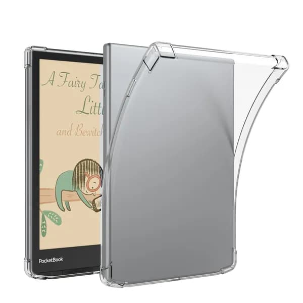 BOZHUORUI Прозрачный чехол для 7,8" Pocketbook InkPad Color 2/InkPad Color 3 (PB743) e-Reader - Легкий ультратонкий прозрачный силиконовый гибкий мягкий задний чехол