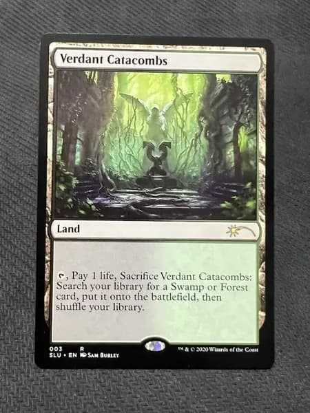 Уникальные карты MTG: Urza's Saga, Vampiric Tutor, Verdant Catacombs Extended Art, Box Topper + Защитный чехол!