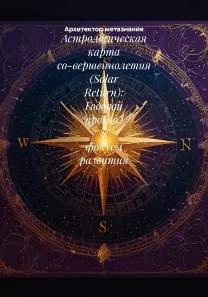 Астрологическая карта со-вершеннолетия (Solar Return): Годовой прогноз и фокусы развития | Архитектор метазнания | Электронная книга