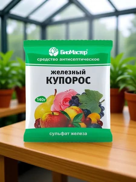 Железный купорос , антисептик для растений и древесины , 140 г