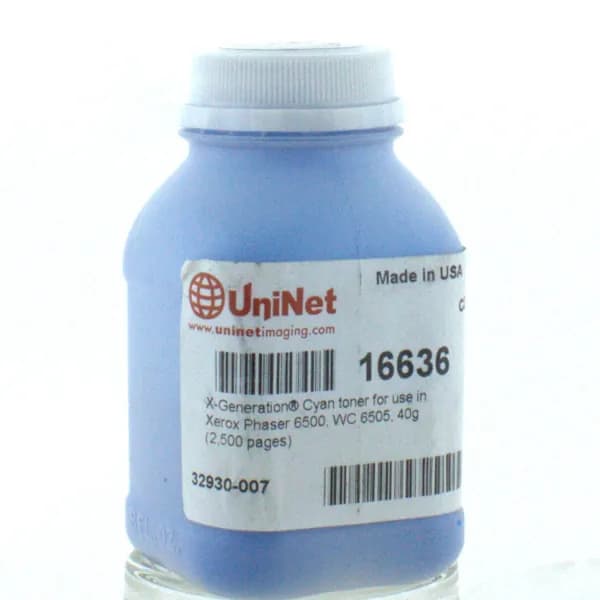 Тонер голубой (Cyan) для X-Gen для Xerox Phaser 6500, 6505 (2.5k стр.)(45 г.)(Uninet USA)