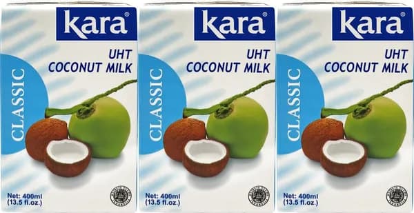 Кокосовое молоко Kara 17% 400 мл, набор: 3 штуки