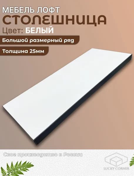 Столешница ЛДСП 450х510 25мм Белый