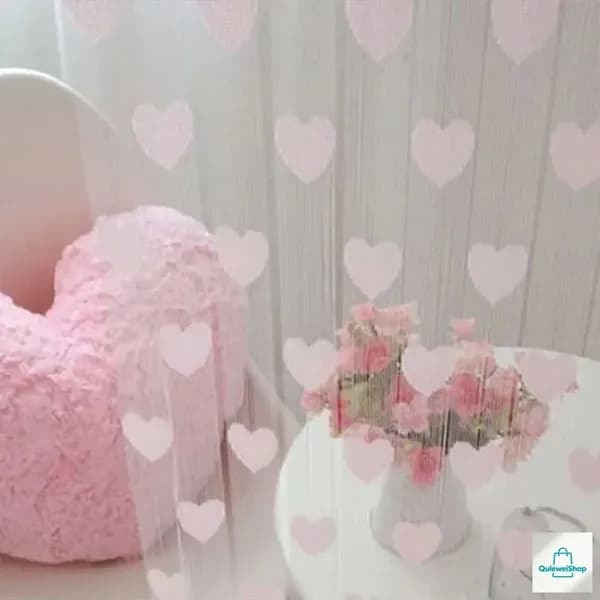 Тюль  100x200 см крепление Петли, розовый