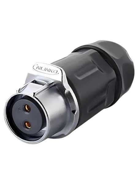 Разъем CNLINKO LP-20 2-пиновый, мама, 2pin, IP67, кабель-кабель