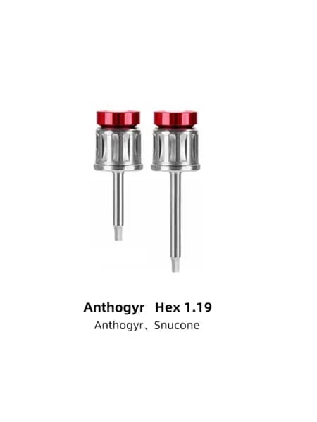 Динамометрические отвертки для имплантатов - Anthogyr Hex 1.19(красные) 2шт.