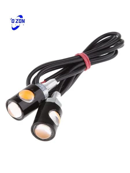 Поворотный фонарь для мотоцикла "12V", универсальный индикатор, янтарный / алюминиевый корпус, водонепроницаемый IP68.