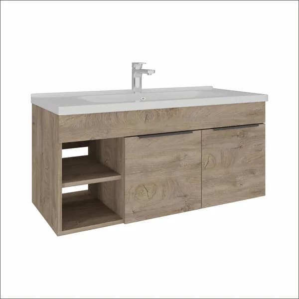 AVK Furniture Тумба под раковину навесная, Кира, 2 Двери + Ниша 100х47х52 Уцененный товар