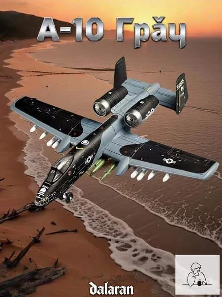 A-10 Thunderbolt 1/72, модель без клея, аналог Су-25