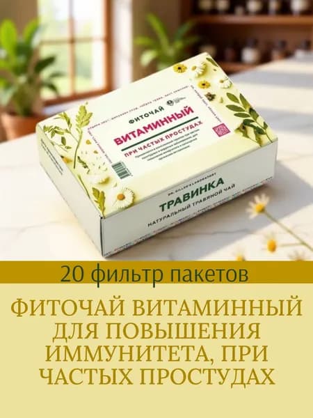 Фиточай витаминный для повышения иммунитета, при частых простудах, 20 ф/п Dr.Giller