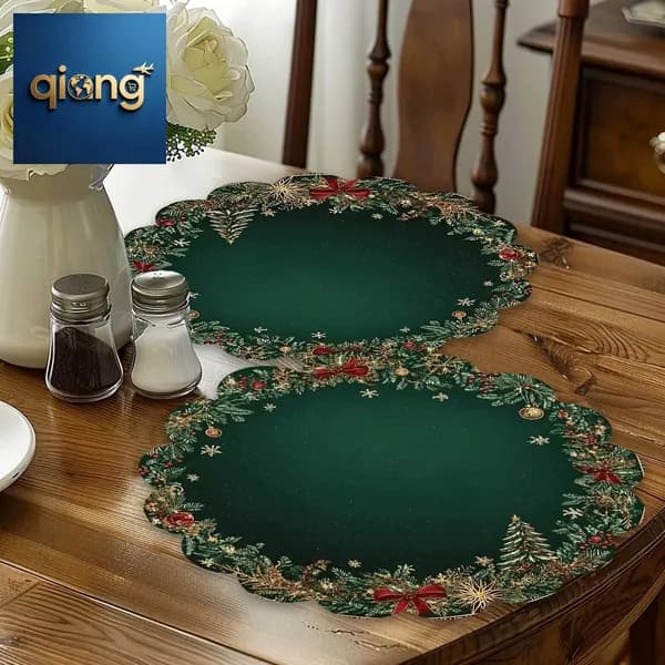 Салфетка сервировочная Имитация льна 38x38см, 1шт.