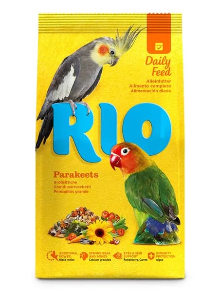 Корм для средних попугаев Rio "Основной рацион", 1 кг