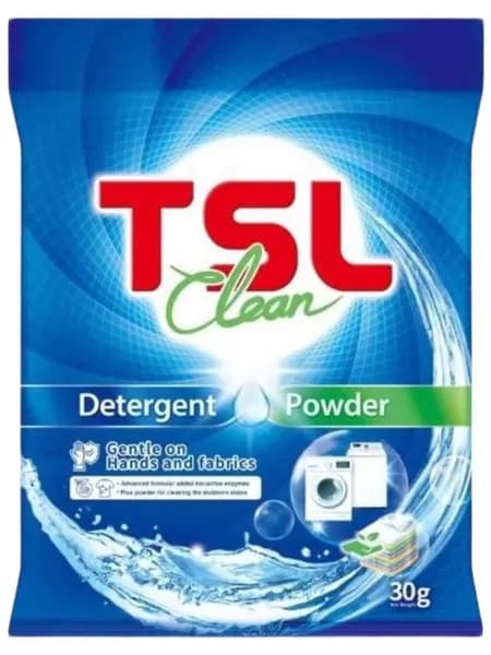 Универсальный стиральный порошок для стирки белья TSL Clean, 30 гр.