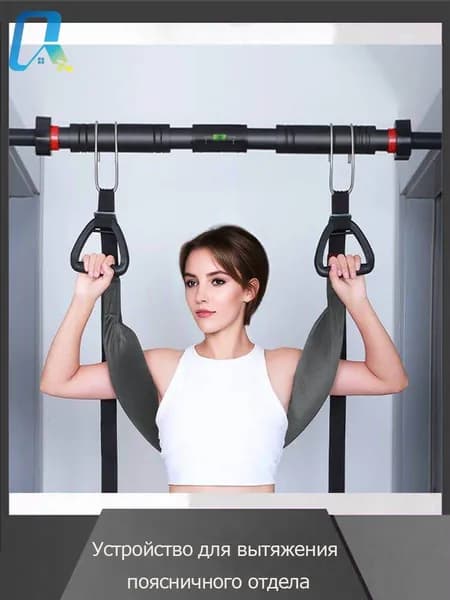 Тренажер растяжки Устройство для вытяжения поясничного отдела_Lumbar traction device-silver gray
