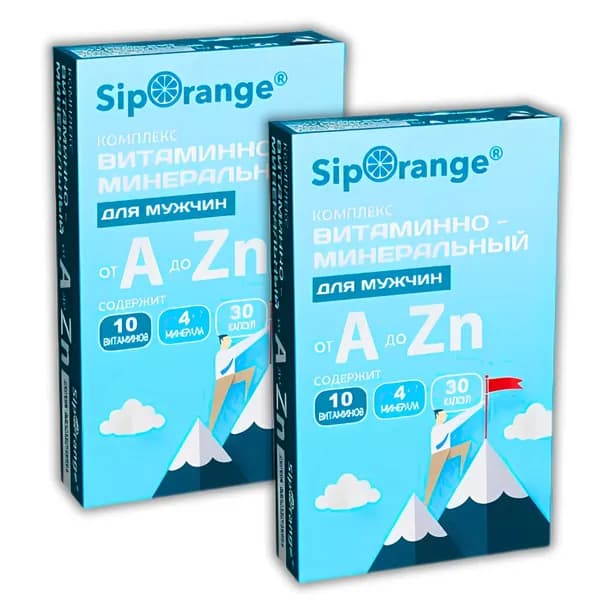 siporange витаминно-минеральный комплекс от а до цинка капс для мужчин