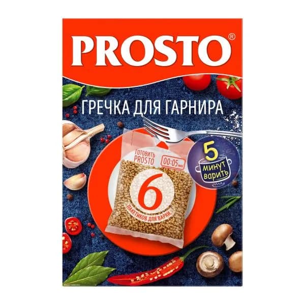 Гречка ядрица для гарнира Prosto 375г