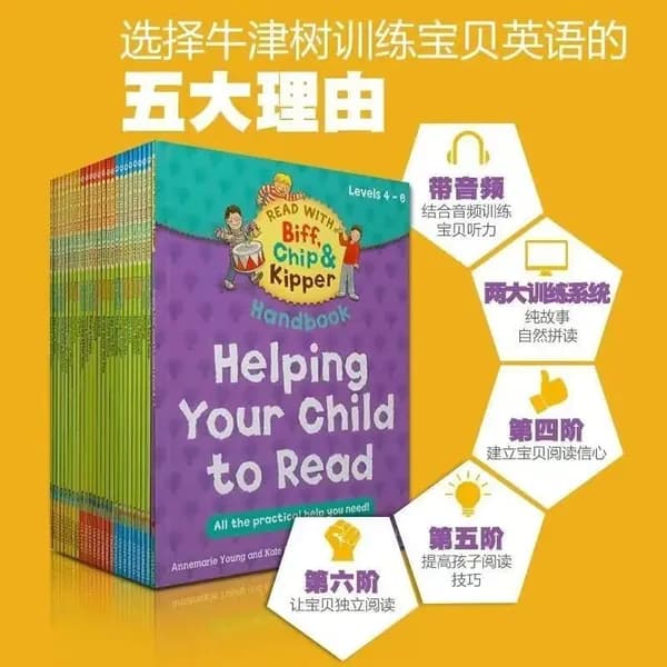 Helping your Child to read. Книги серии Read with Biff, Chip&Kipper. Уровень 4-6. 25 книг на английском языке