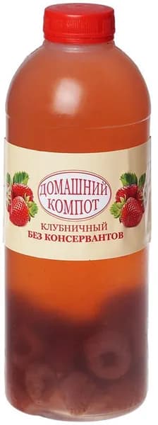 Компот Домашний клубничный 1л