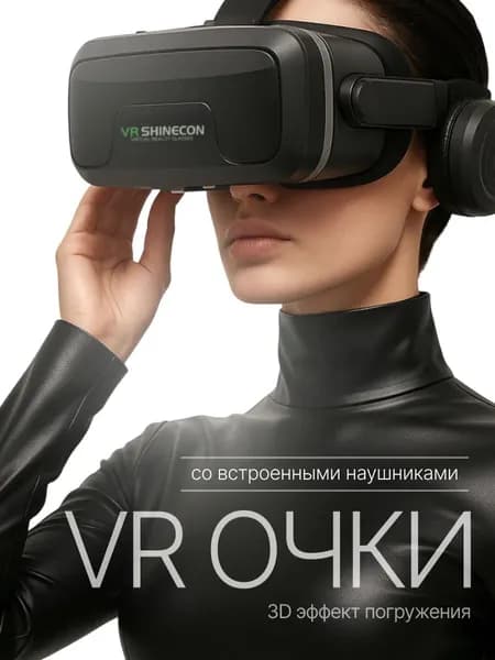 Очки виртуальной реальности, VR очки для смартфона, с джойстиком-dingshang
