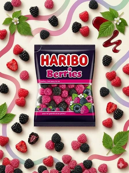 Жевательный мармелад Haribo Berries Ягодки 175 грамм