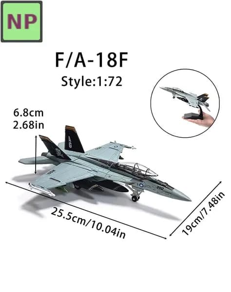 Сборная модель самолета 1:72, военная техника, темно-синий ABS пластик