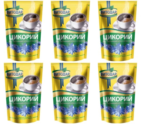 Витодар Цикорий растворимый, 85 г, 6 уп