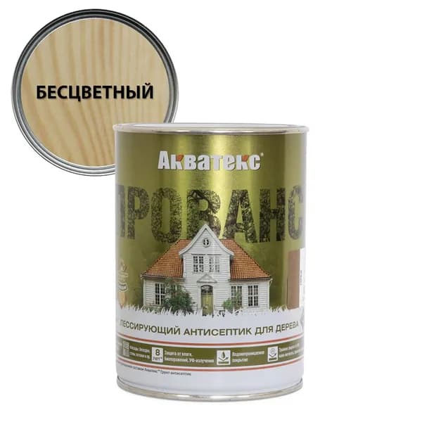 Пропитка декоративно-защитная, алкидная бесцветная 0,75 л