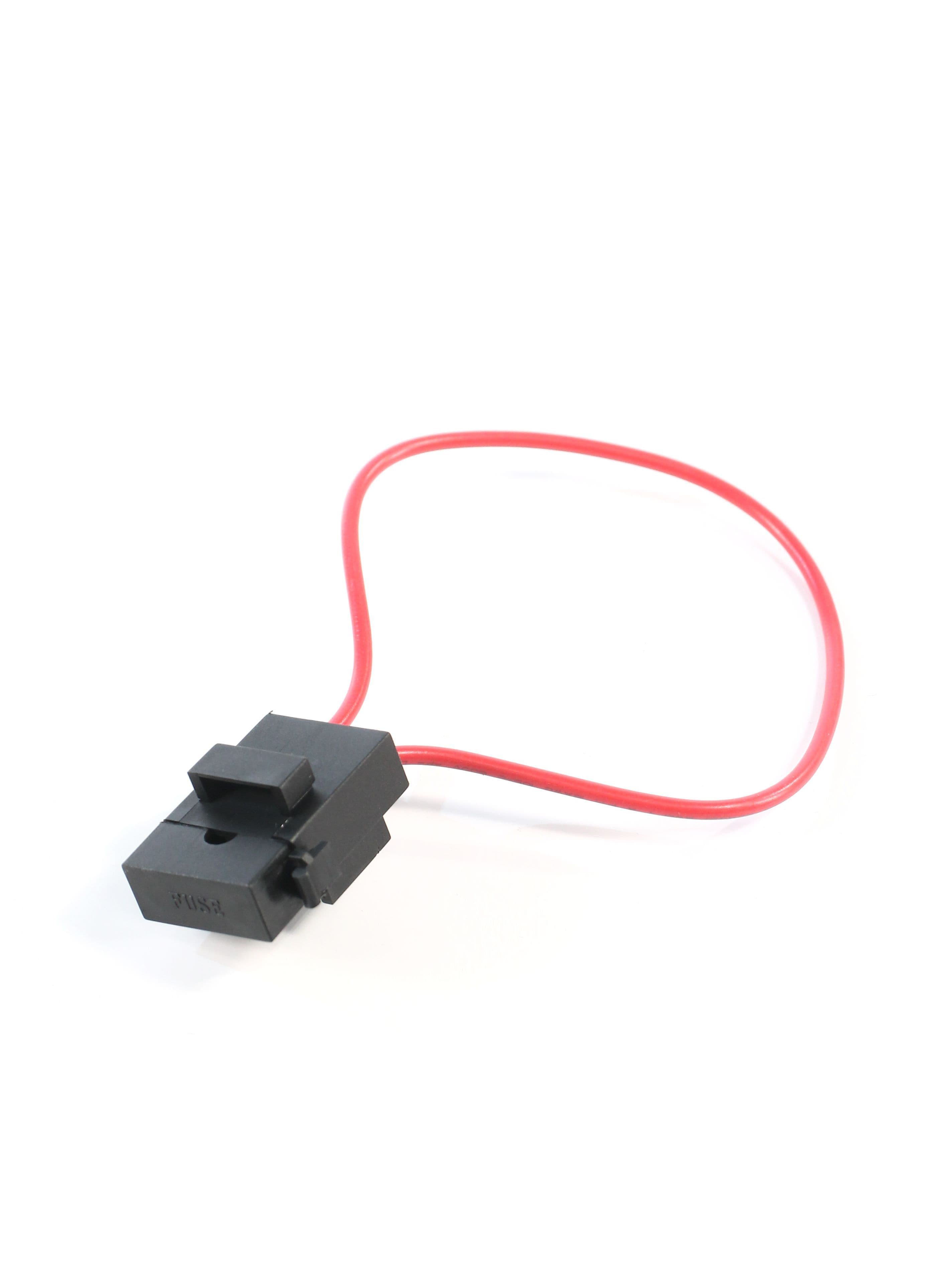 Держатель предохранителя флажкового (ПВХ) черный (16 AWG)