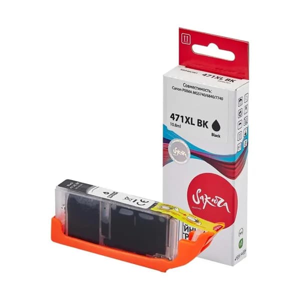 Картридж CLI-471XL BK для CANON PIXMA TS5040, MG5740, MG7740, TS8040, MG6840 0346C001 Sakura черный