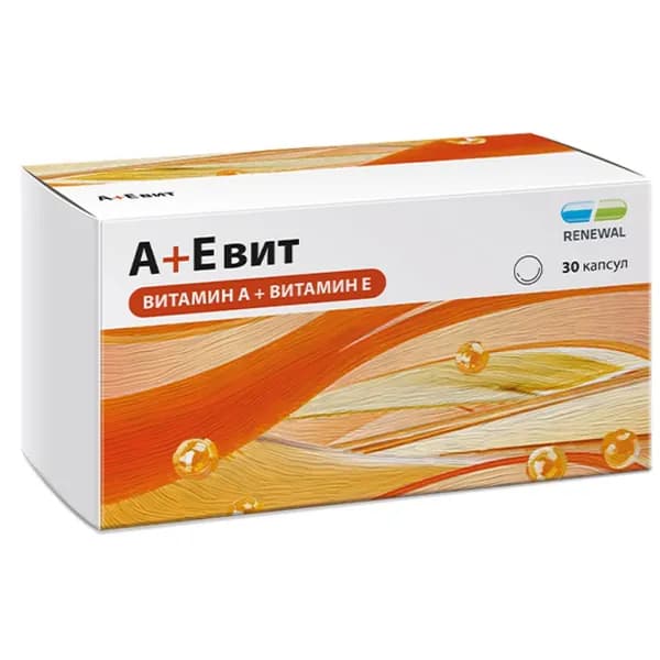 Реневал Витаминный комплекс А+Е вит, капсулы, 30 шт