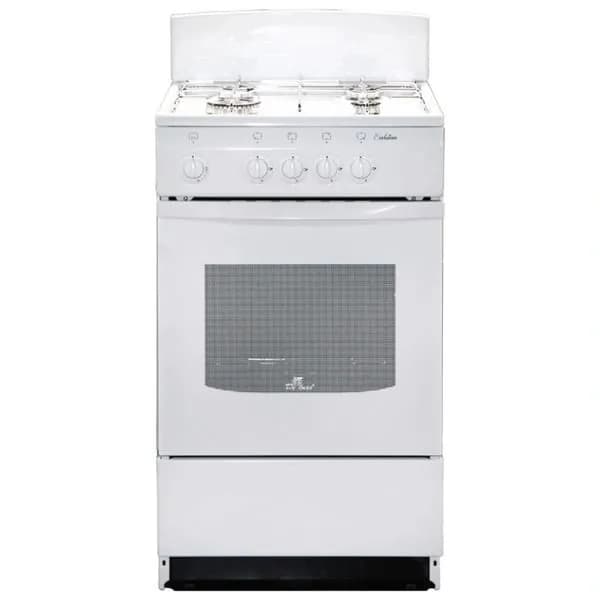 Газовая плита (50-55 см) de luxe 504045 Г, 50 см, 4 конфорки, 43 л, белый