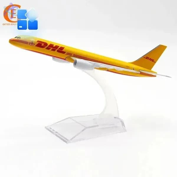 DHL Боинг 757 Металлическая Модель Самолета, Boeing B757 Грузовой Самолет