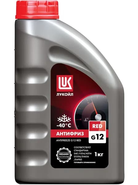Антифриз Лукойл G12 Red G12 готовый -40C красный 1 кг 227392
