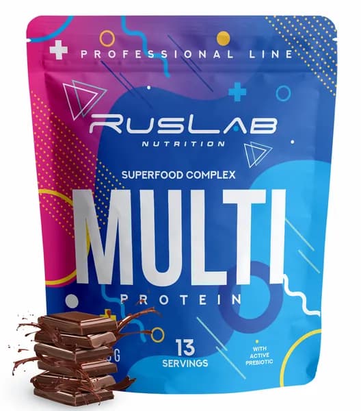 MULTI PROTEIN,многокомпонентный протеин,белковый коктейль для похудения (416 гр),вкус шоколад