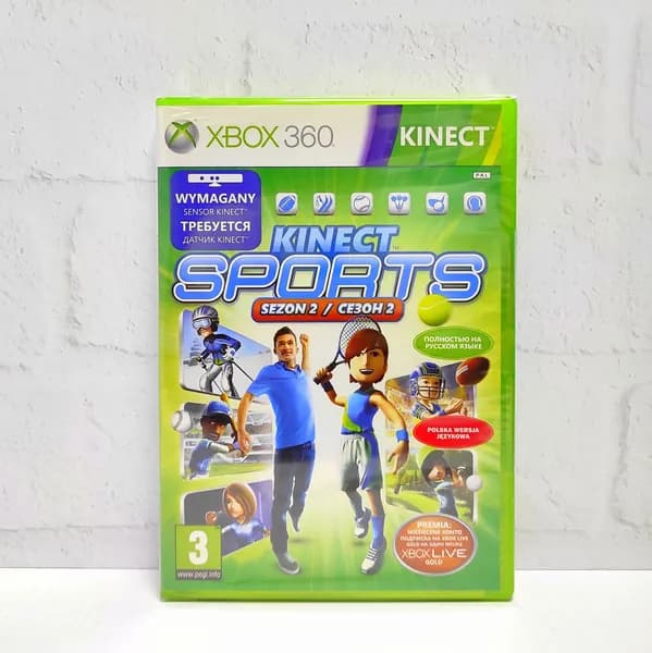 Kinect Sports Сезон 2 Полностью на русском Видеоигра на диске Xbox 360. Товар уцененный