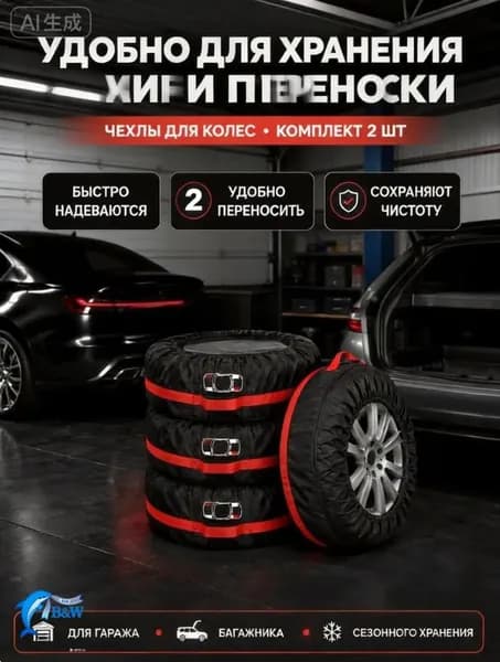 Чехол для хранения колес, диаметр до 19-23"