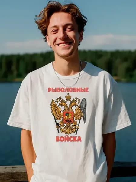 Футболка «Рыболовные войска» с гербом