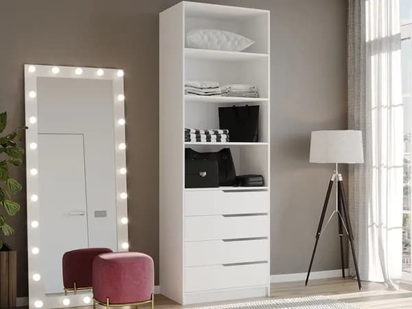 Гардеробная "Британи 28" 800х2400х500, белый