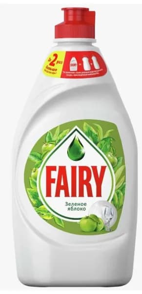 Fairy Средство для мытья посуды, зеленое яблоко, 400 мл