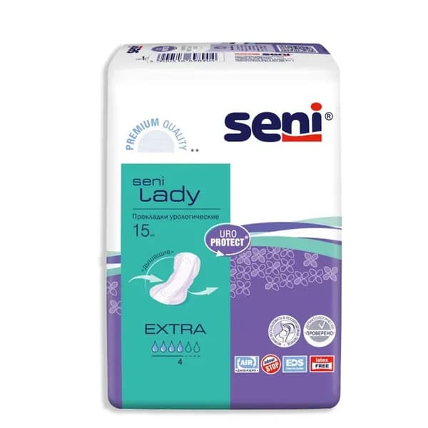 Урологические прокладки при недержании для женщин Seni Lady Extra, 15 шт