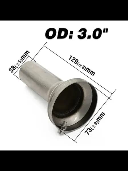 Глушитель выхлопной системы, OD 3.0 inch