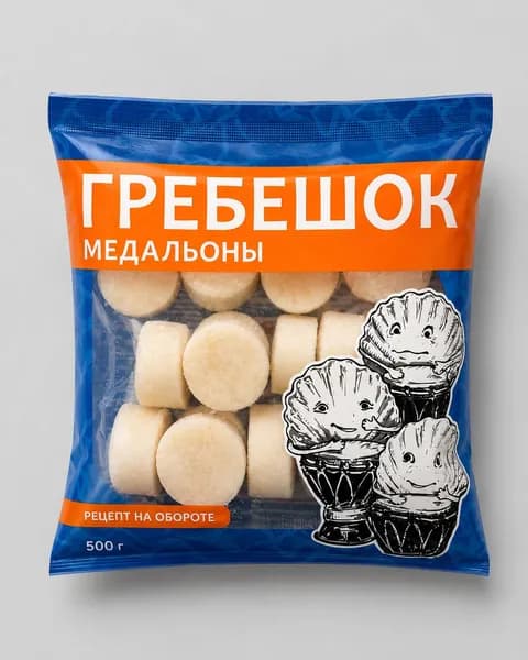 Гребешок медальоны 500 г