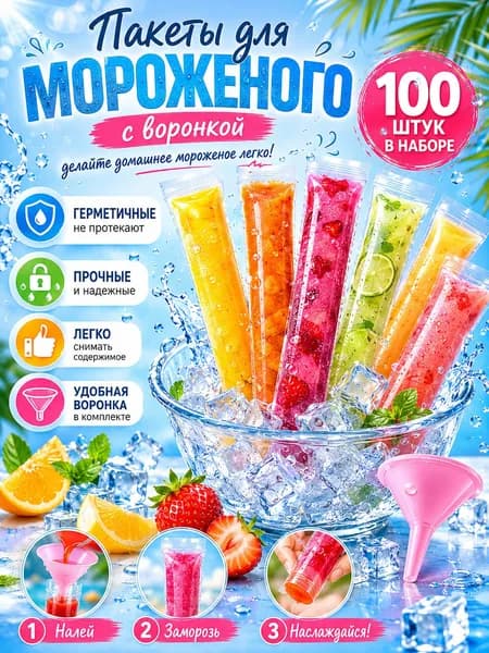 Форма для льда, 100 шт