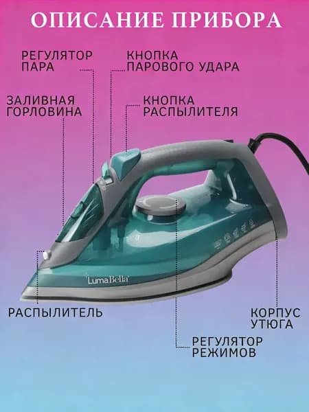 Утюг для одежды с отпаривателем