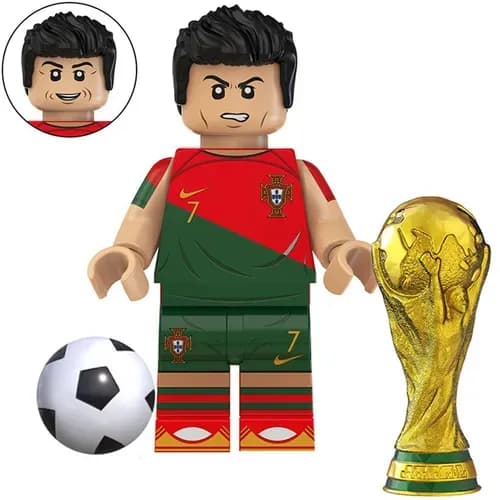 Фигурка футболиста Роналду Португалия Совместима с Lego Конструктор для мальчиков