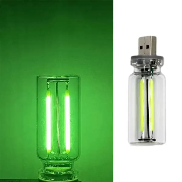 Лампочка фонарик ночник USB портативная мини в комплекте