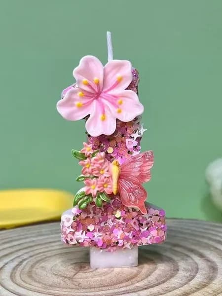 Свечи поминальные цифра 1 "Без отдушки" 7 см х 4 см 1 шт
