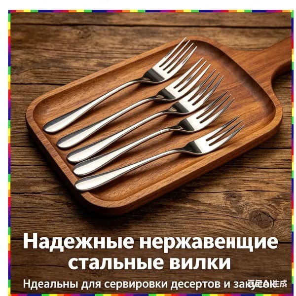 Вилка столовая 6 предм. серебристый
